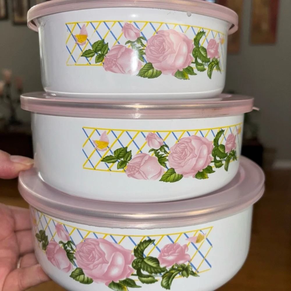 Floral Design Storage Container Set - Picture 7 of 11